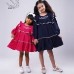 پیراهن دخترانه ساده پاییزه