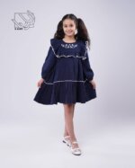 پیراهن دخترانه ساده پاییزه - Image 4