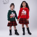 پیراهن دخترانه طرح کریسمس