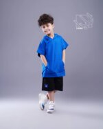 ست اسپورت هودی لوز جیب دار با شلوارک دخترانه و پسرانه بهاره - Image 9