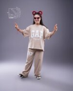 ست بلوز و شلوار دخترانه بهاره با طرح گپ