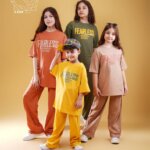 ست تیشرت و شلوار قیطون دوزی شده اسپورت بهاره - ست خواهر برادری