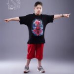 ست تیشرت و شلوارک بهاره پسرانه با طرح اسپایدرمن