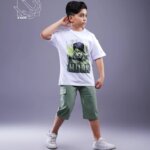 ست تیشرت و شلوارک بهاره پسرانه با طرح هالک