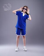 ست تیشرت و شلوارک یقه انگلیسی دخترانه بهاره - Image 6