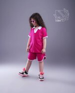 ست تیشرت و شلوارک یقه انگلیسی دخترانه بهاره - Image 8