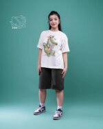 ست تیشرت و شلوارک دخترانه بهاره با طرح کوروکودیل - Image 2