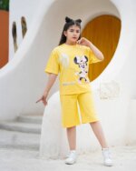 ست بلوز و شلوارک دخترانه بهاره با طرح میکی موس - Image 4