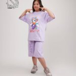 ست تیشرت و شلوارک دخترانه بهاره با طرح دیزی daisy