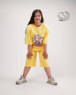 ست تیشرت و شلوارک دخترانه بهاره با طرح دیزی daisy - Image 4