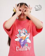 ست تیشرت و شلوارک دخترانه بهاره با طرح دیزی daisy - Image 2