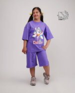 ست تیشرت و شلوارک دخترانه بهاره با طرح دیزی daisy - Image 3
