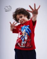 ست تیشرت و شلوارک پسرانه بهاره با طرح سونیک - Image 4
