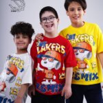 ست تیشرت و شلوارک پسرانه بهاره با طرح لیکرز lakers