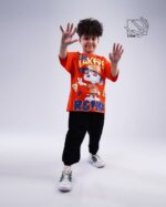 ست تیشرت و شلوارک پسرانه بهاره با طرح لیکرز lakers - تصویر 5