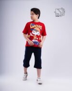 ست تیشرت و شلوارک پسرانه بهاره با طرح لیکرز lakers - تصویر 4