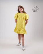 پیراهن دخترانه بهاره ساده - تصویر 2