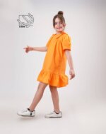 پیراهن دخترانه بهاره ساده - تصویر 9