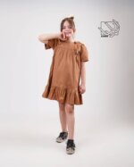 پیراهن دخترانه بهاره ساده - تصویر 8