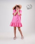 پیراهن دخترانه بهاره ساده - تصویر 5