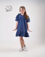 پیراهن دخترانه بهاره ساده - تصویر 10