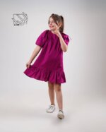 پیراهن دخترانه بهاره ساده