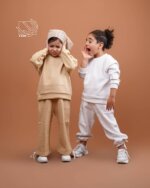 ست بلوز و شلوار دخترانه و پسرانه پاییزه با طرح ساده - Image 2