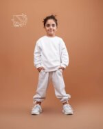 ست بلوز و شلوار دخترانه و پسرانه پاییزه با طرح ساده - Image 3