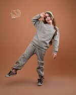 ست بلوز و شلوار دخترانه و پسرانه پاییزه با طرح ساده - Image 4