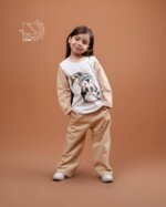 ست بلوز و شلوار دخترانه پاییزه با طرح پنگوئن - Image 2