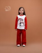 ست بلوز و شلوار دخترانه پاییزه با طرح پنگوئن - Image 3