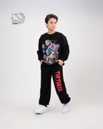 ست بلوز و شلوار پسرانه پاییزه با طرح نینجا