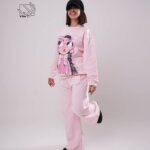 ست بلوز و شلوار دخترانه پاییزه با طرح دختر عینکی