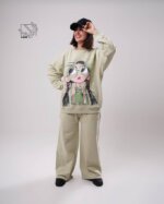 ست بلوز و شلوار دخترانه پاییزه با طرح دختر عینکی - Image 5