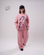 ست بلوز و شلوار دخترانه پاییزه با طرح دختر عینکی - Image 4