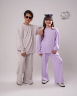 ست بلوز و شلوار ساده اسپورت دخترانه و پسرانه - Image 5