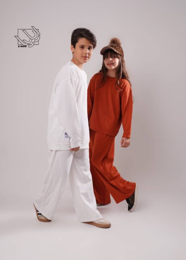 ست بلوز و شلوار ساده اسپورت دخترانه و پسرانه