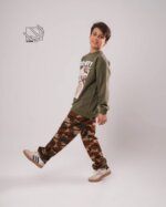 ست بلوز و شلوار پسرانه با طرح چریکی - تصویر 3