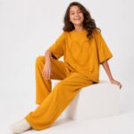 ست بلوز و شلوار تابستانه دخترانه با طرح قلب - Image 2